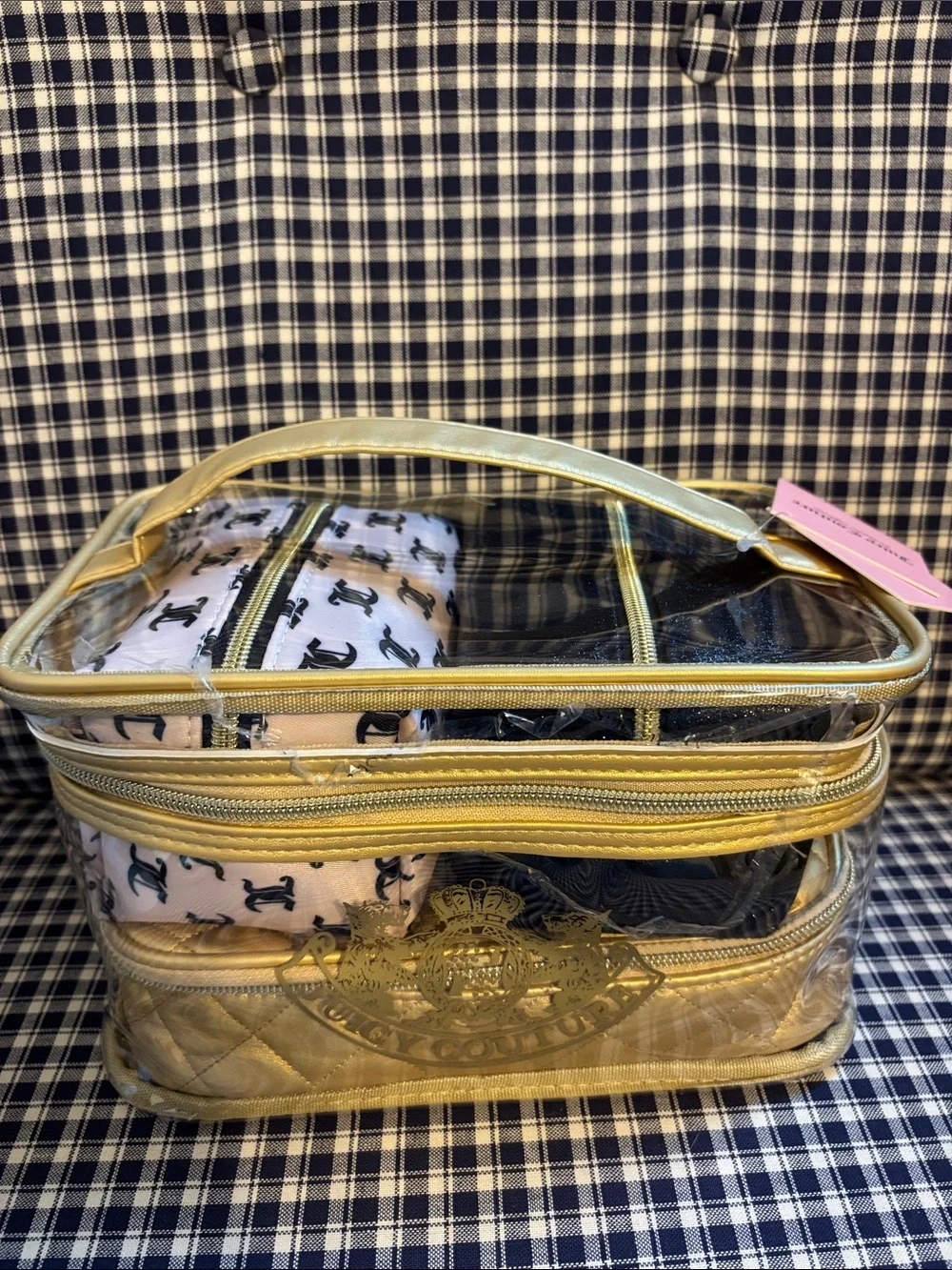 Juicy Couture four nested Cosmetic Bag Set